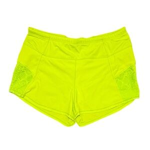 Athleta Neon Yellow/Green Women's Athletic Shorts Medium
